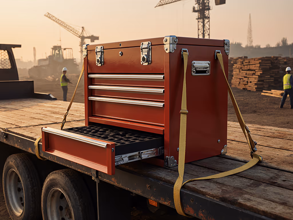 Flatbed Tool Chest Transport: Secure Drawers, Stop Tool Damage