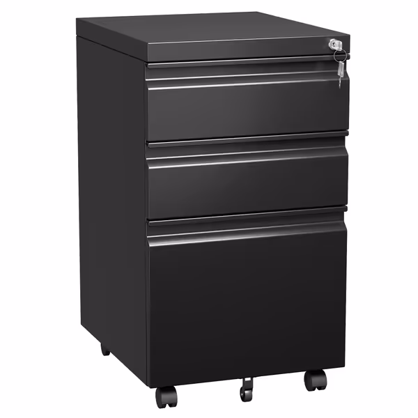 SUXXAN 3 Drawer Mobile File Cabinet