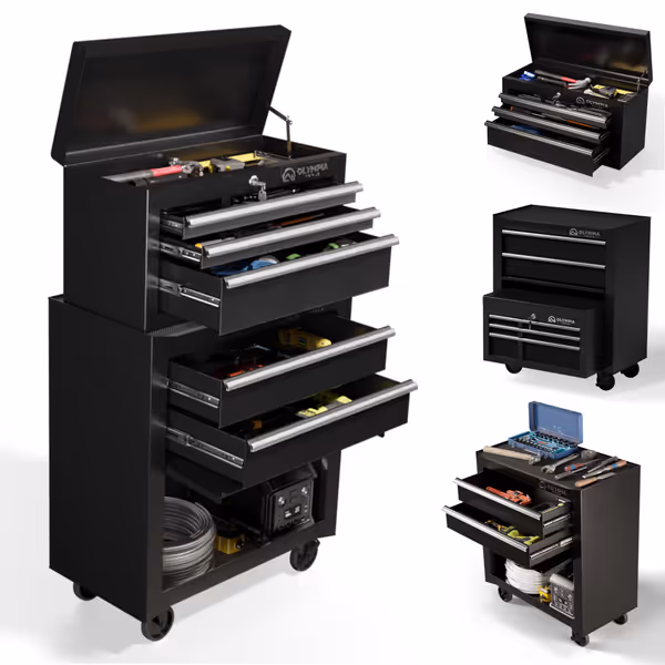 Olympia Tools 26.5IN Combo Rolling Tool Chest