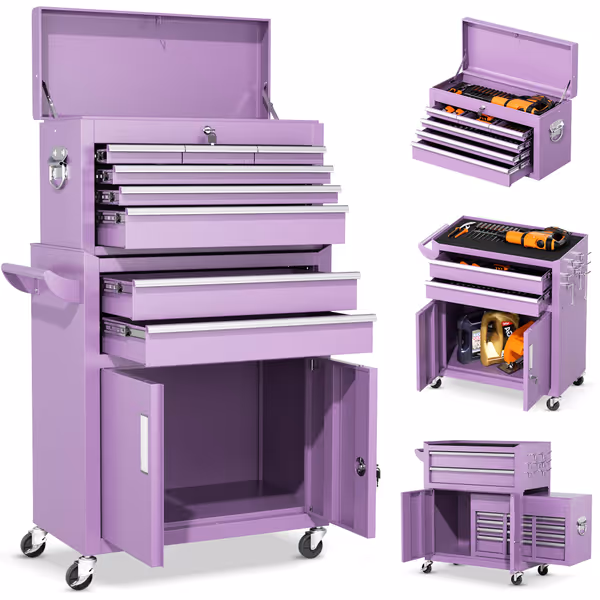 INTERGREAT 8 Drawer Detachable Tool Chest